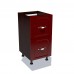 Corp inferior 40 cu 2 sertare metalice pentru greutate Zebra MDF tulip rosu